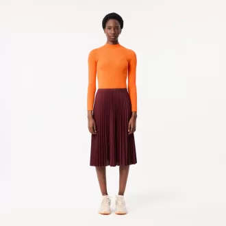 Elastic Waist Fluid Pleated Skirt