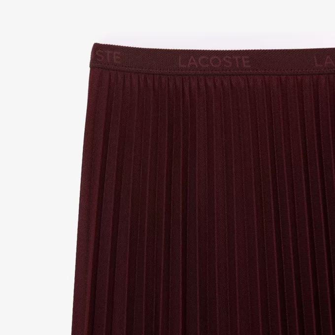 Elastic Waist Fluid Pleated Skirt