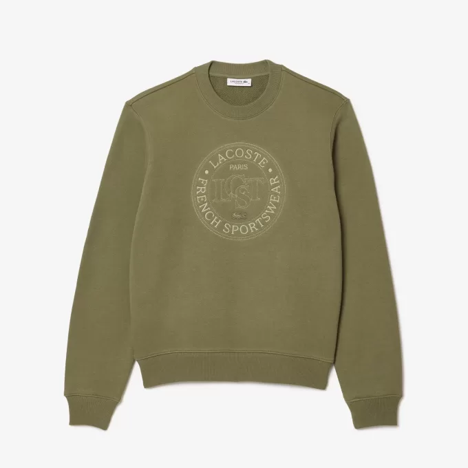 Embroidered Fleece Sweatshirt