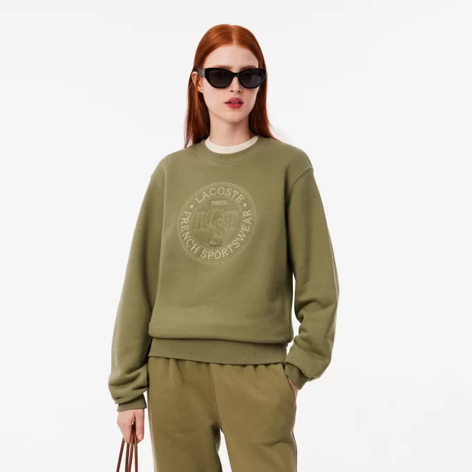 Embroidered Fleece Sweatshirt