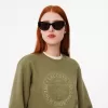 Embroidered Fleece Sweatshirt