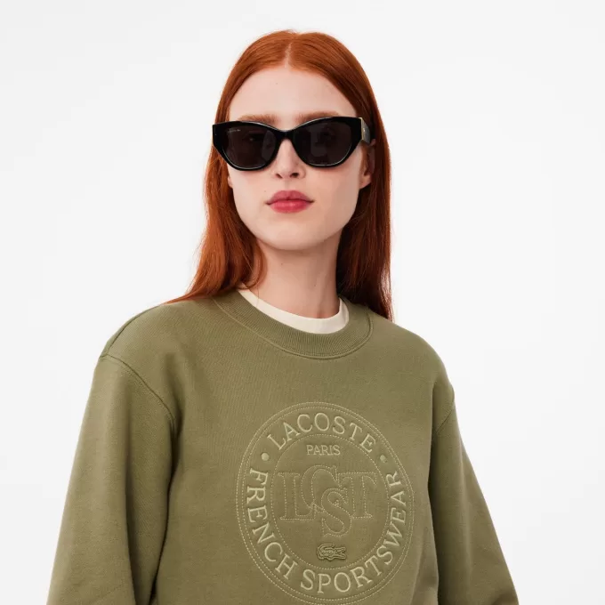 Embroidered Fleece Sweatshirt