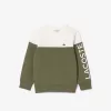 Fleece Crew Neck Colourblock Sweatshirt