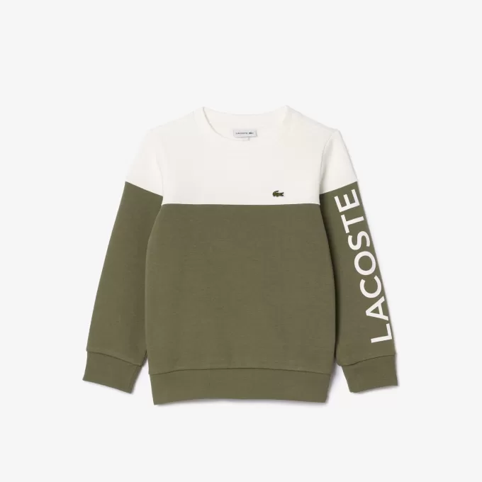 Fleece Crew Neck Colourblock Sweatshirt