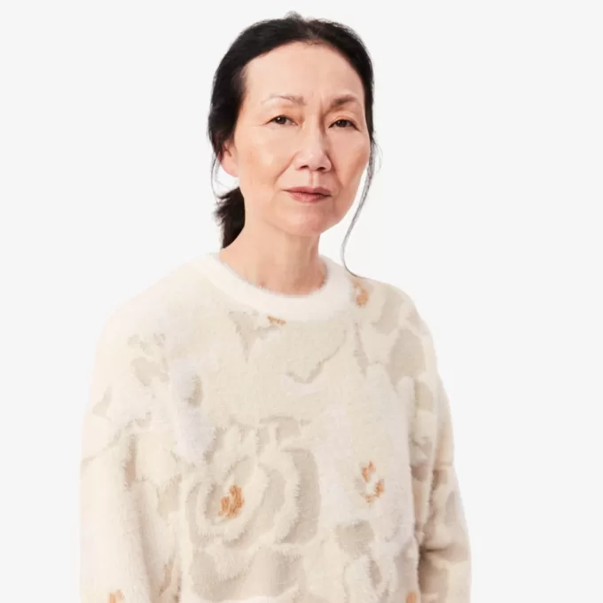 Floral Jacquard Intarsia Sweater