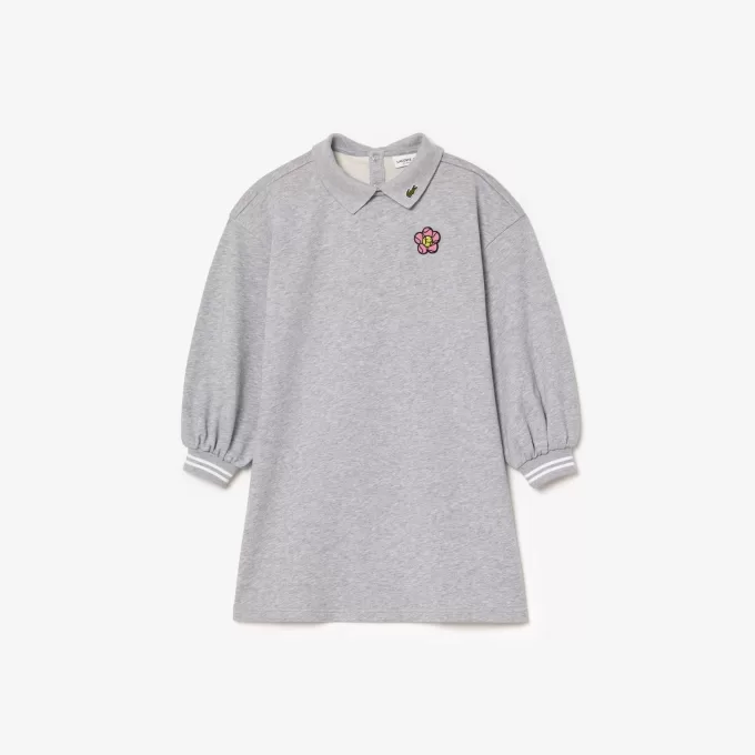 Flower Badge Fleece Dress