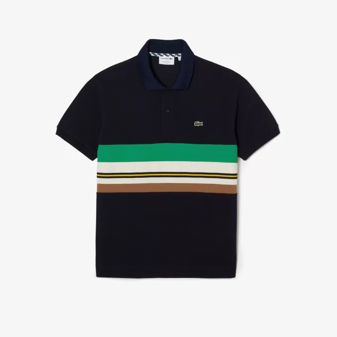 French Made Contrast Stripe Polo Shirt