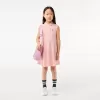 Girls’ Lacoste Fit and Flare Stretch Piqué Polo Dress