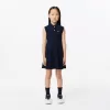 Girls’ Lacoste Fit and Flare Stretch Piqué Polo Dress
