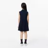 Girls’ Lacoste Fit and Flare Stretch Piqué Polo Dress