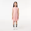 Girls’ Lacoste Fit and Flare Stretch Piqué Polo Dress