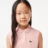 Girls’ Lacoste Fit and Flare Stretch Piqué Polo Dress
