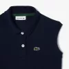 Girls’ Lacoste Fit and Flare Stretch Piqué Polo Dress