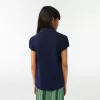 Girls’ Lacoste Scalloped Collar Mini Piqué Polo Shirt