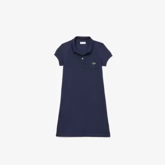 Girls Polo-Style Cotton Dress