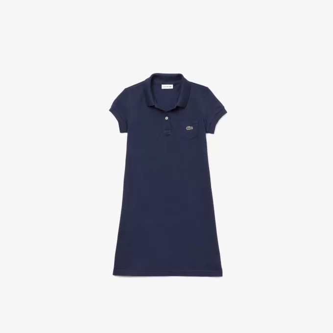 Girls Polo-Style Cotton Dress