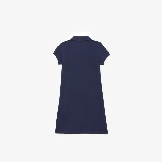 Girls Polo-Style Cotton Dress