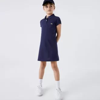 Girls Polo-Style Cotton Dress