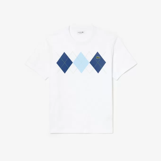 Heavy Cotton Argyle Print T-shirt