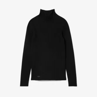High Neck 3D Rib Knit Sweater