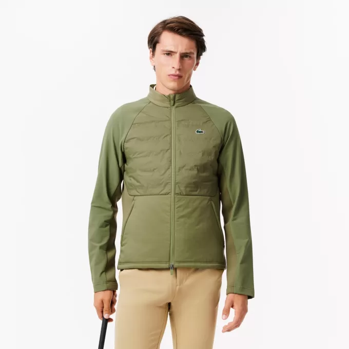 High Neck Quilted Golf Jacket