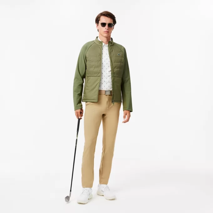 High Neck Quilted Golf Jacket