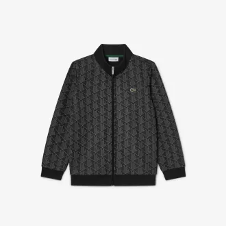 High Neck Zip-Up Paris Monogram Sweatshirt