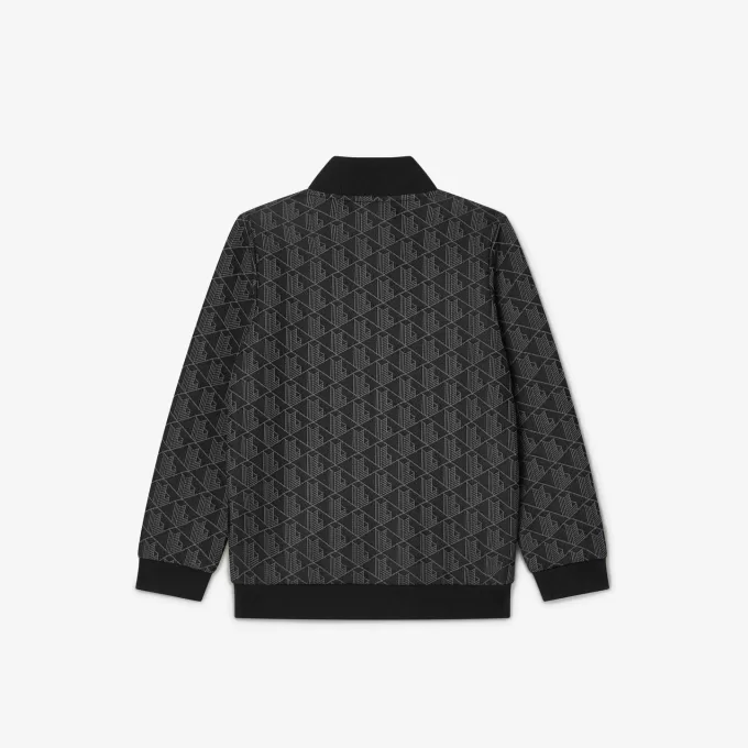 High Neck Zip-Up Paris Monogram Sweatshirt