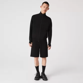 High Neck Zip- Up Sweatshirt