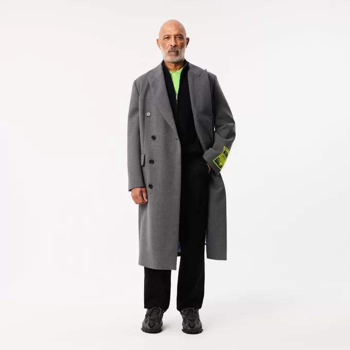 High Neck Zipped Wool Cardigan