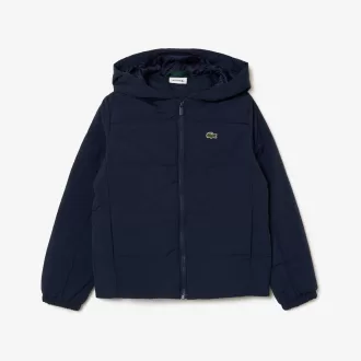 Hooded Taffeta Down Jacket