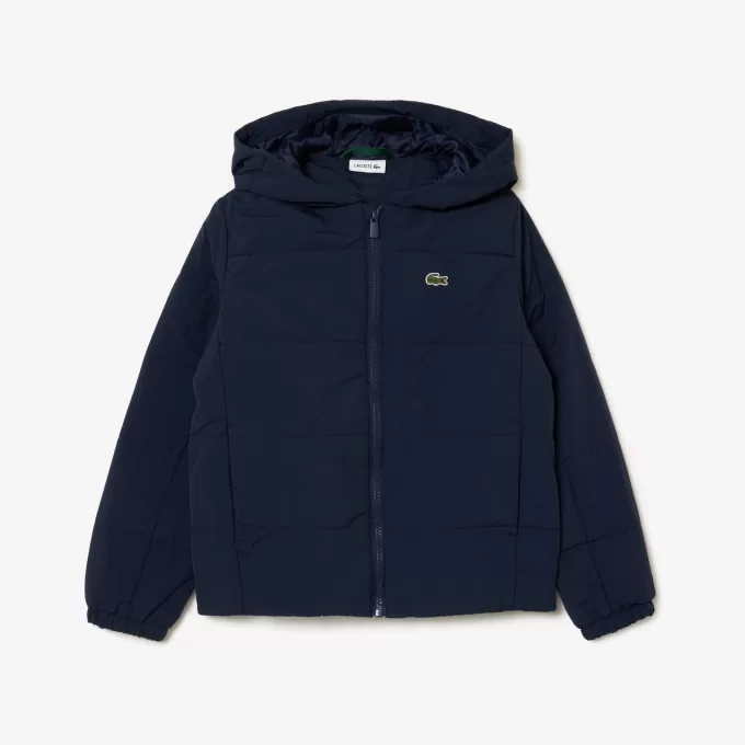 Hooded Taffeta Down Jacket