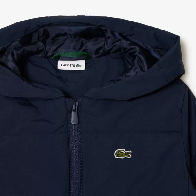 Hooded Taffeta Down Jacket