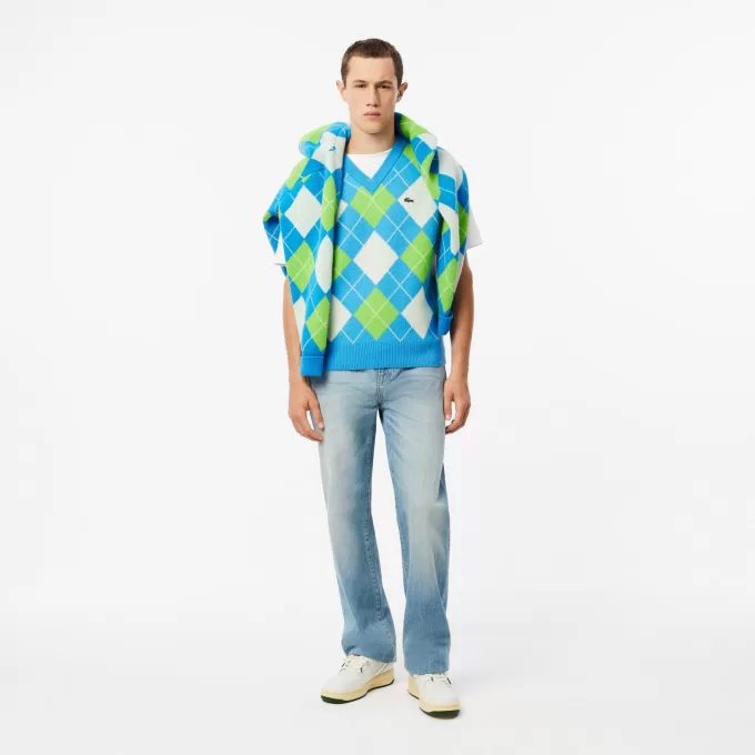 Jacquard Wool Sweater Vest