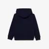 Kids’ Lacoste Kangaroo Pocket Hooded Zippered Sweatshirt