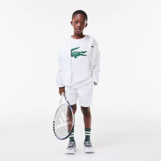 Kids’ Lacoste SPORT Tennis Technical Jersey Oversized Croc T-shirt