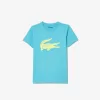 Kids’ Lacoste SPORT Tennis Technical Jersey Oversized Croc T-shirt