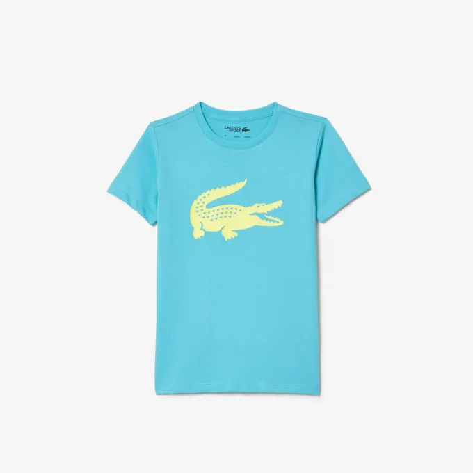 Kids’ Lacoste SPORT Tennis Technical Jersey Oversized Croc T-shirt
