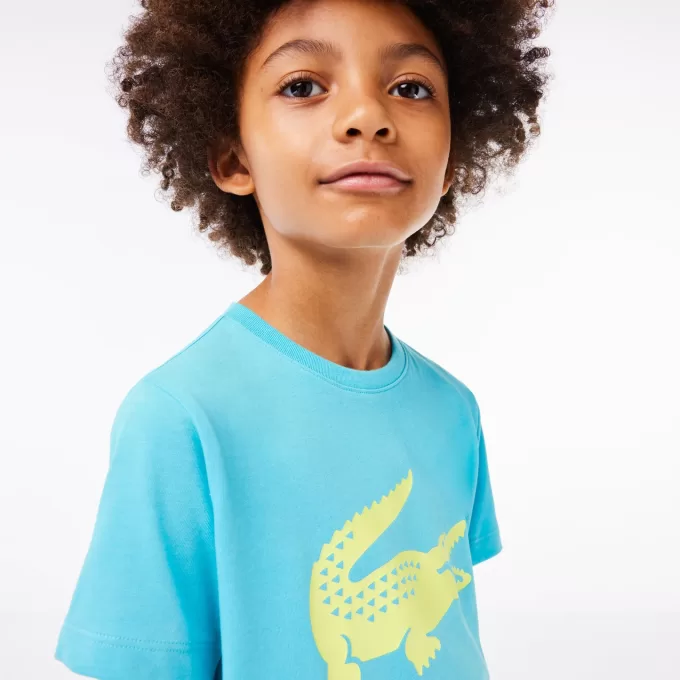 Kids’ Lacoste SPORT Tennis Technical Jersey Oversized Croc T-shirt