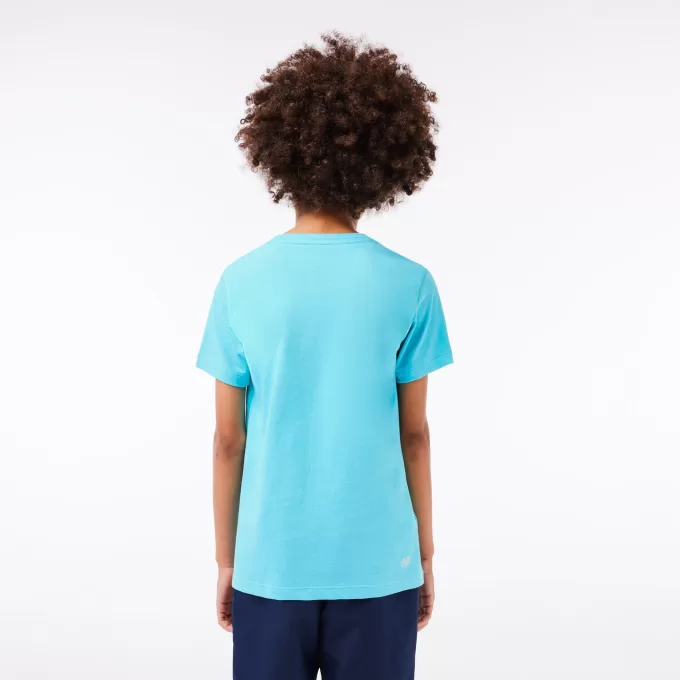 Kids’ Lacoste SPORT Tennis Technical Jersey Oversized Croc T-shirt