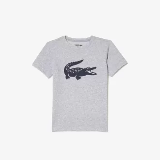 Kids’ Lacoste SPORT Tennis Technical Jersey Oversized Croc T-shirt