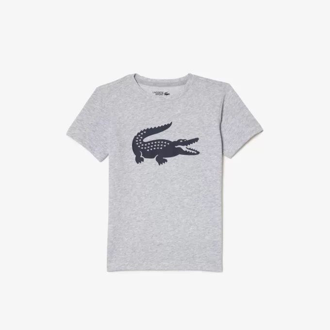 Kids’ Lacoste SPORT Tennis Technical Jersey Oversized Croc T-shirt