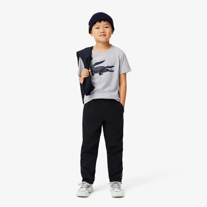 Kids’ Lacoste SPORT Tennis Technical Jersey Oversized Croc T-shirt
