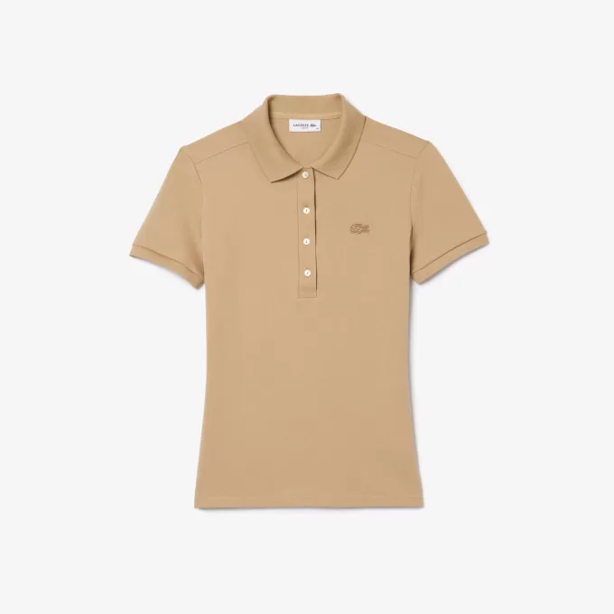 L.12.D Slim Fit Stretch Mini Piqué Polo Shirt