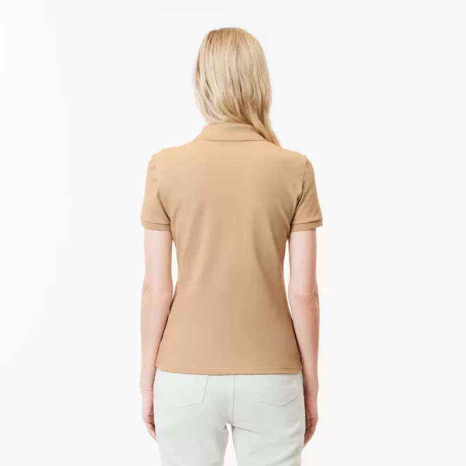 L.12.D Slim Fit Stretch Mini Piqué Polo Shirt