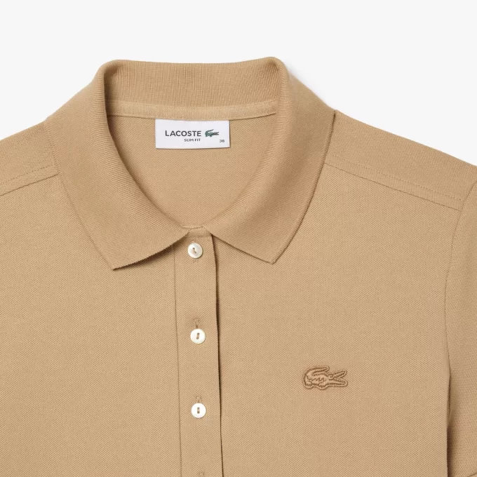 L.12.D Slim Fit Stretch Mini Piqué Polo Shirt