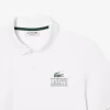 Lacoste Signature Print Stretch Piqué Polo Shirt