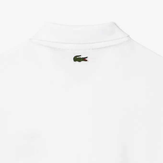 Lacoste Signature Print Stretch Piqué Polo Shirt