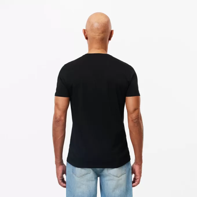 Lightweight Cotton Pima V Neck T-shirt