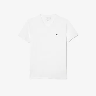Lightweight Cotton Pima V Neck T-shirt
